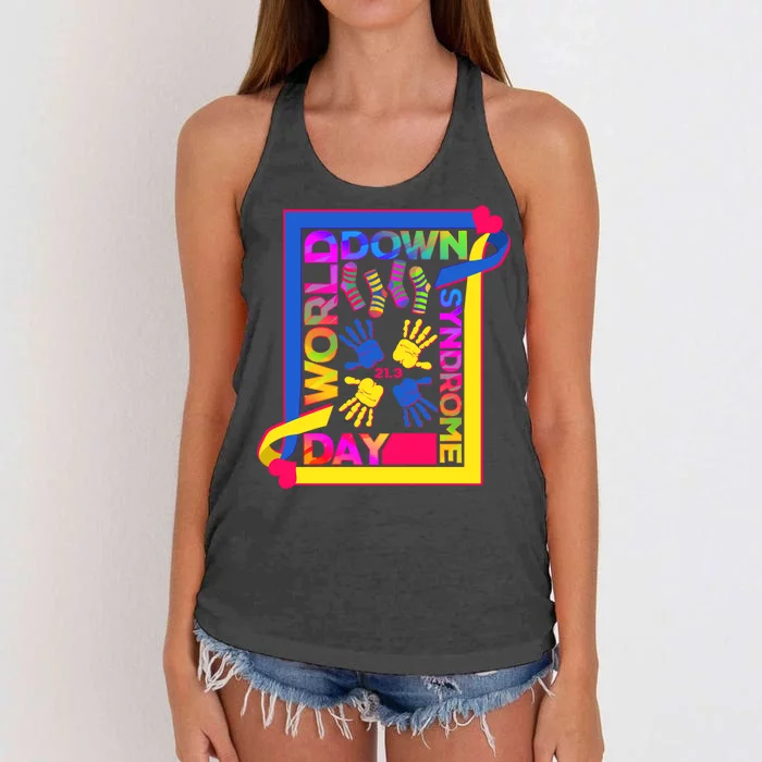 World Down Syndrome Day 21.3 Women's Knotted Racerback Tank