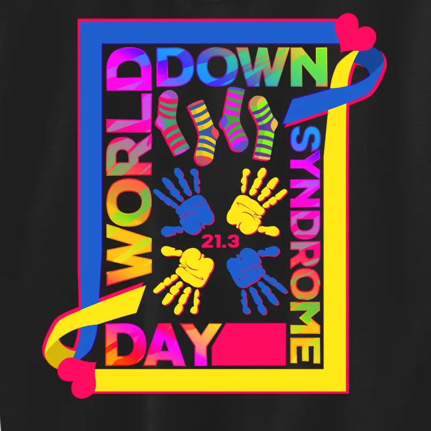 World Down Syndrome Day 21.3 Kids Sweatshirt