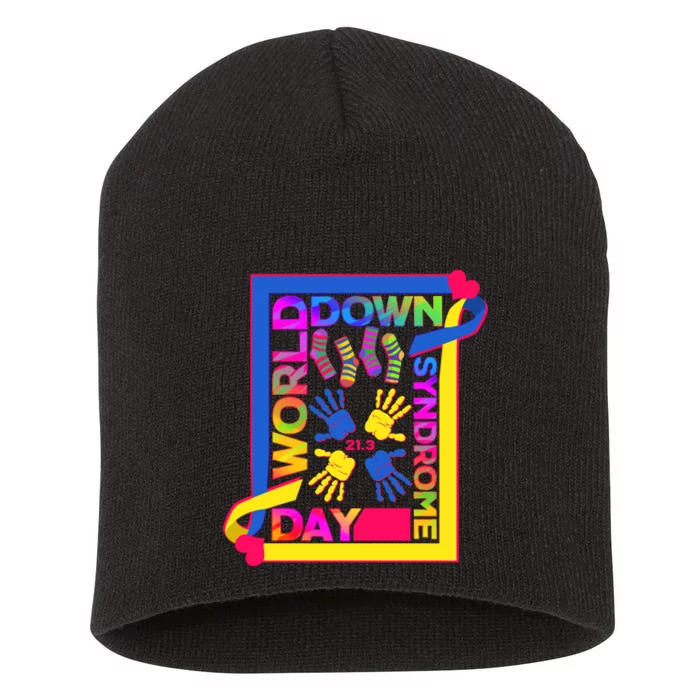 World Down Syndrome Day 21.3 Short Acrylic Beanie