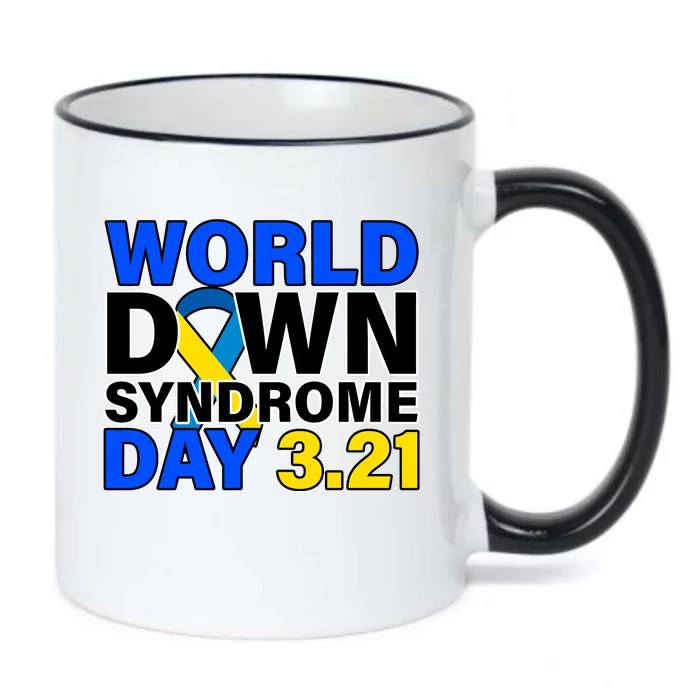 World Down Syndrome Day 3.12 Black Color Changing Mug