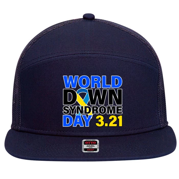 World Down Syndrome Day 3.12 7 Panel Mesh Trucker Snapback Hat