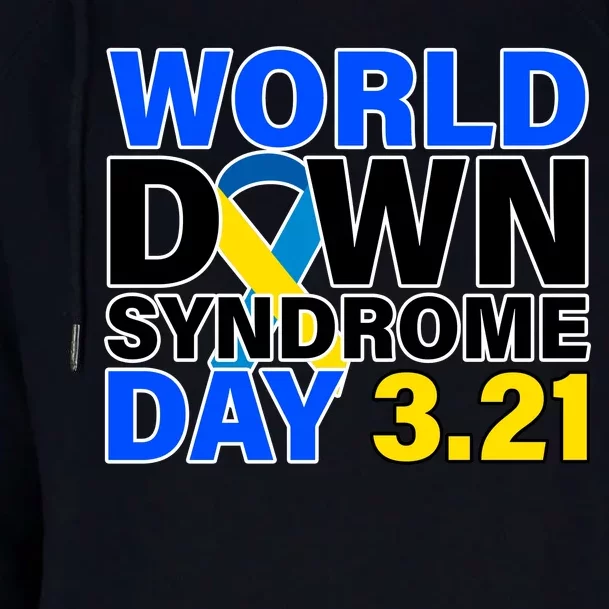 World Down Syndrome Day 3.12 Womens Funnel Neck Pullover Hood