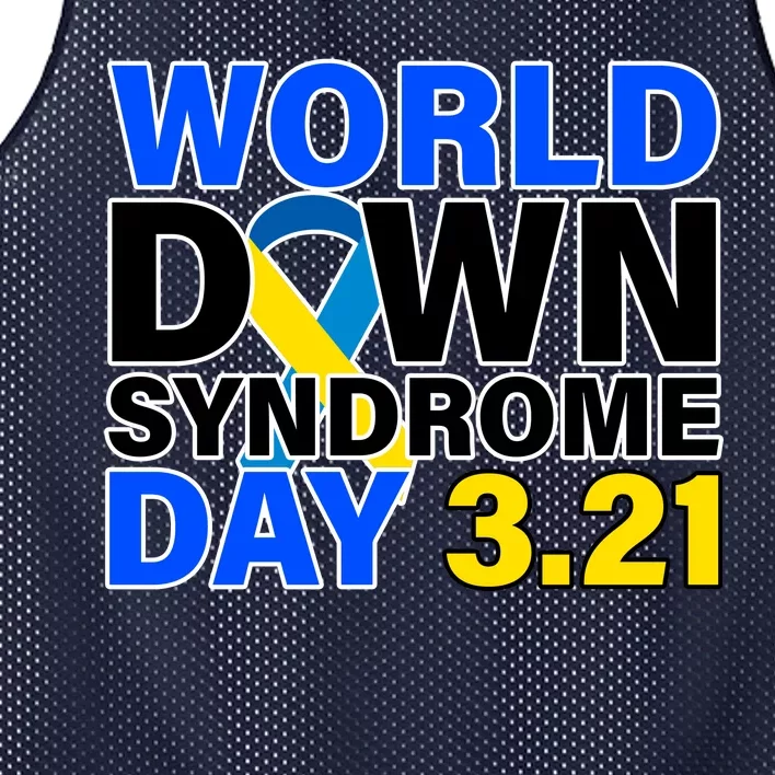 World Down Syndrome Day 3.12 Mesh Reversible Basketball Jersey Tank