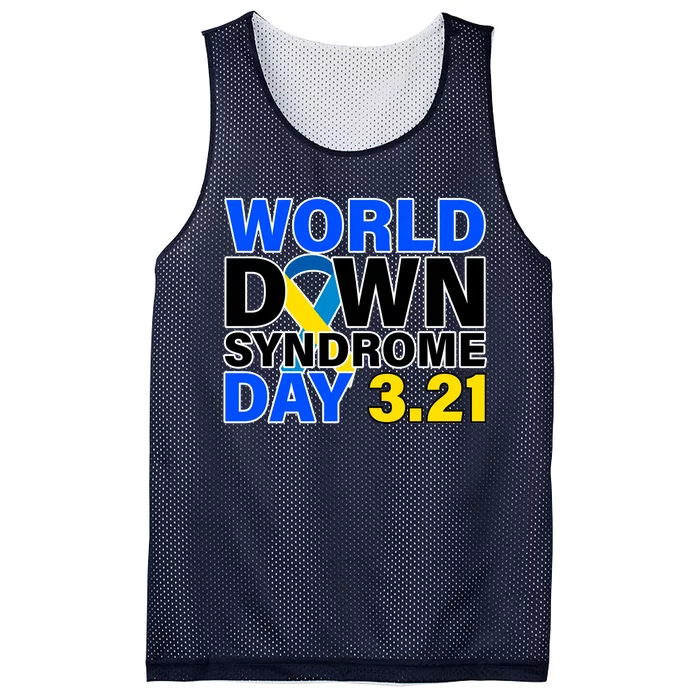 World Down Syndrome Day 3.12 Mesh Reversible Basketball Jersey Tank