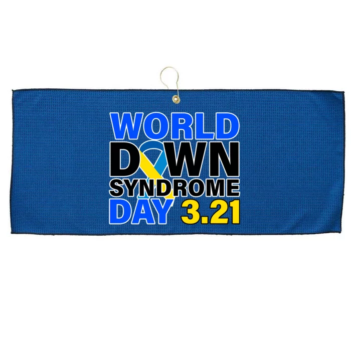 World Down Syndrome Day 3.12 Large Microfiber Waffle Golf Towel