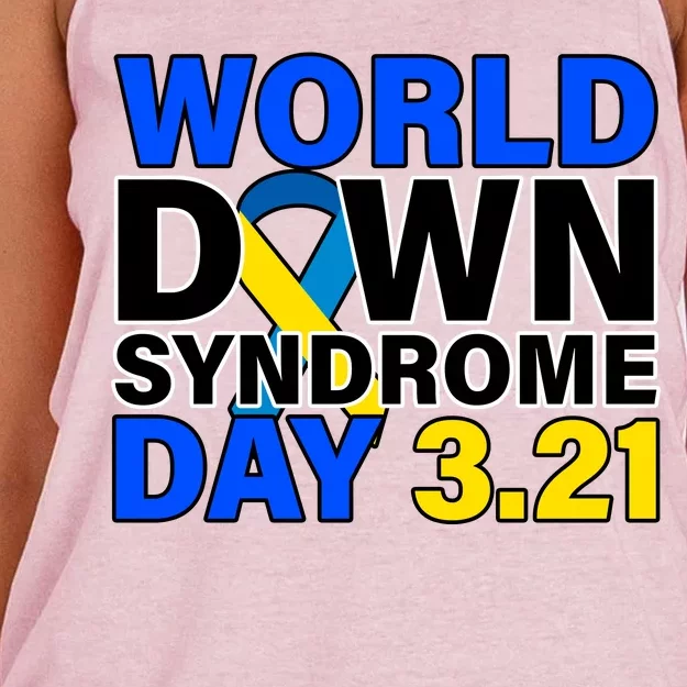 World Down Syndrome Day 3.12 Women's Knotted Racerback Tank