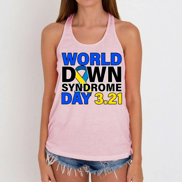 World Down Syndrome Day 3.12 Women's Knotted Racerback Tank