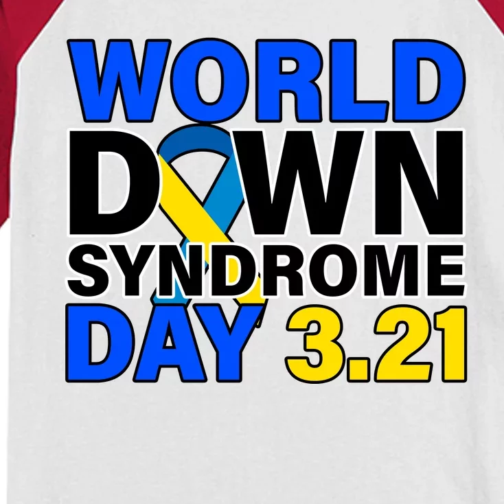 World Down Syndrome Day 3.12 Kids Colorblock Raglan Jersey