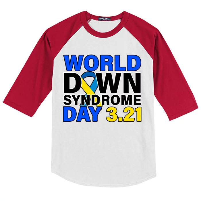 World Down Syndrome Day 3.12 Kids Colorblock Raglan Jersey