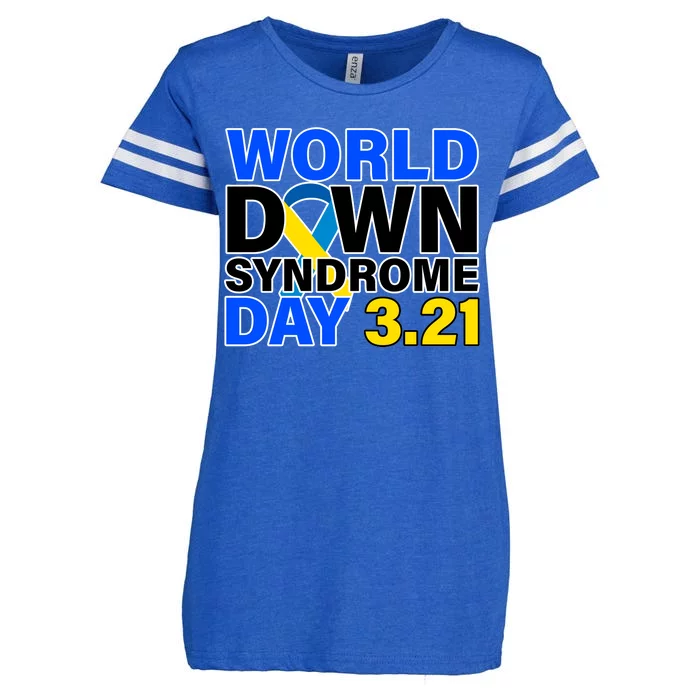 World Down Syndrome Day 3.12 Enza Ladies Jersey Football T-Shirt