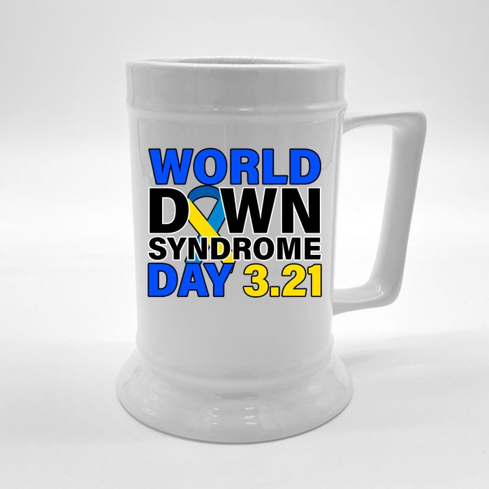 World Down Syndrome Day 3.12 Front & Back Beer Stein