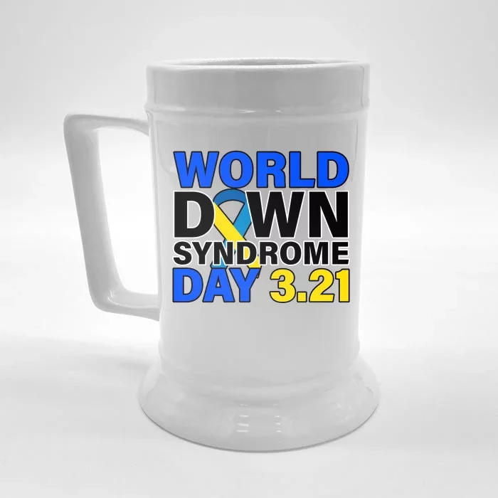 World Down Syndrome Day 3.12 Front & Back Beer Stein