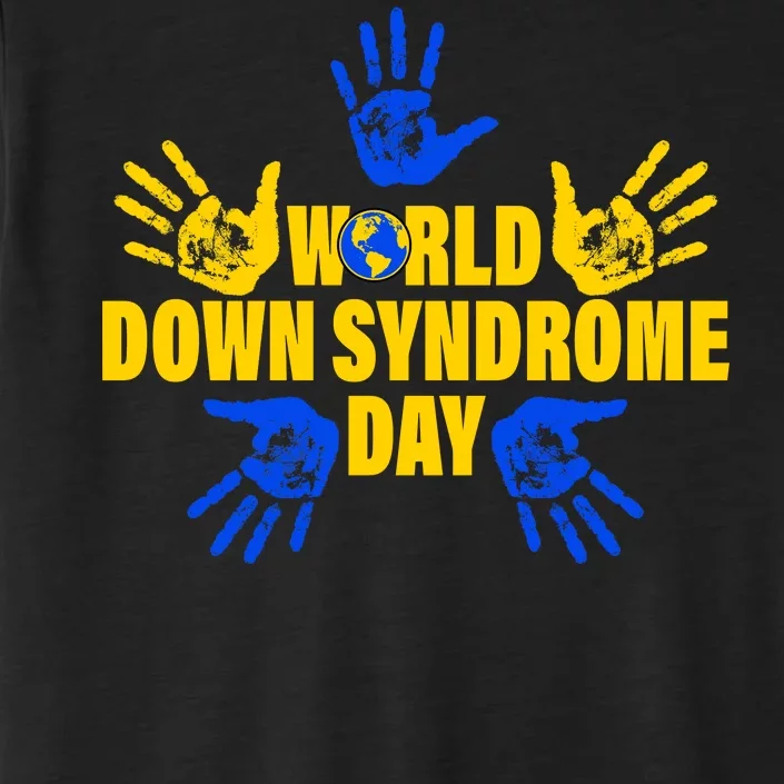 World Down Syndrome Day Hand Print ChromaSoft Performance T-Shirt