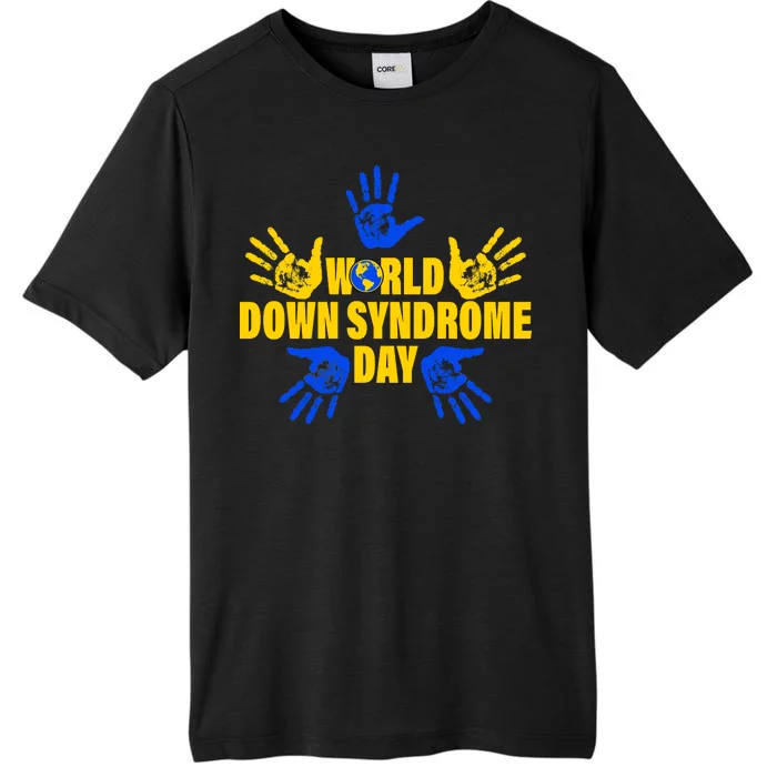 World Down Syndrome Day Hand Print ChromaSoft Performance T-Shirt