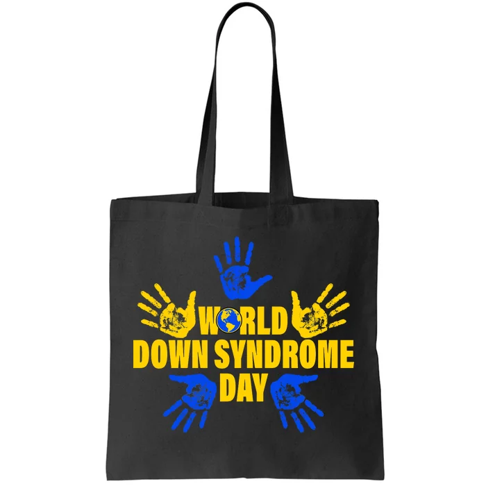 World Down Syndrome Day Hand Print Tote Bag