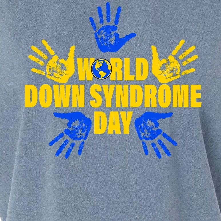 World Down Syndrome Day Hand Print Garment-Dyed Women's Muscle Tee