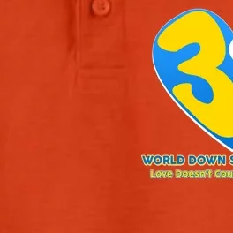 World Down Syndrome Day Love Doesn't Count Chromosomes Dry Zone Grid Performance Polo