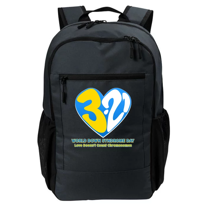 World Down Syndrome Day Love Doesn't Count Chromosomes Daily Commute Backpack