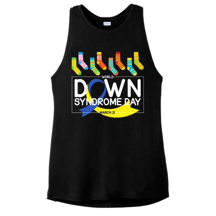 World Down Syndrome Day March 211 Ladies Tri-Blend Wicking Tank