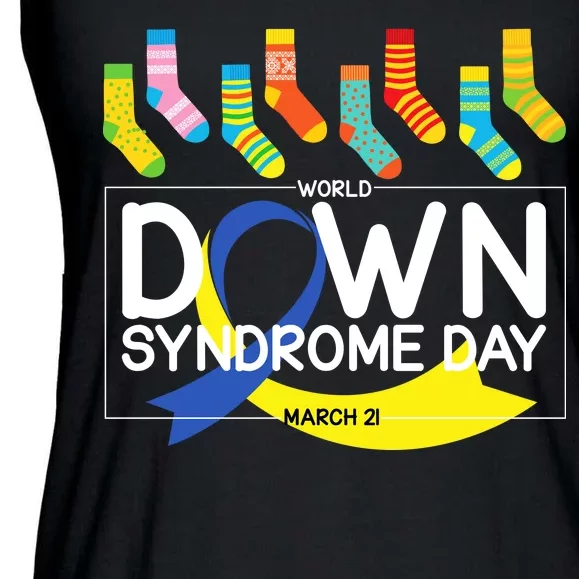 World Down Syndrome Day March 211 Ladies Essential Flowy Tank