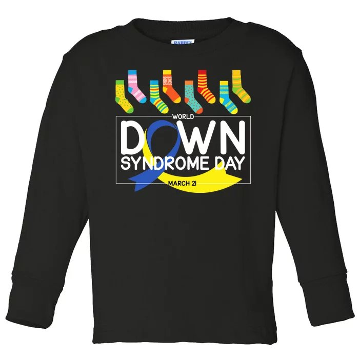 World Down Syndrome Day March 211 Toddler Long Sleeve Shirt