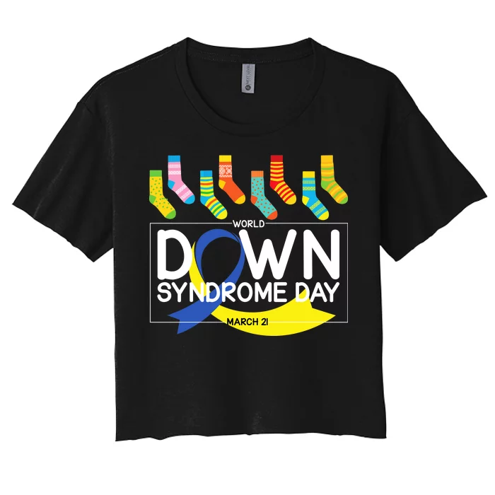 World Down Syndrome Day March 211 Women's Crop Top Tee