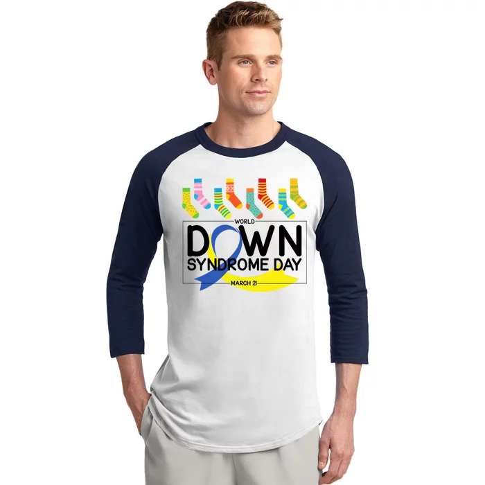 World Down Syndrome Day March 211 Baseball Sleeve Shirt