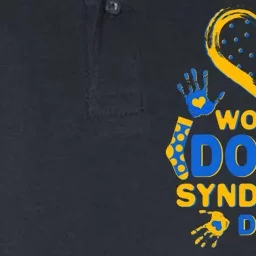 World Down Syndrome Day Painted Hands And Polka Dots Softstyle Adult Sport Polo