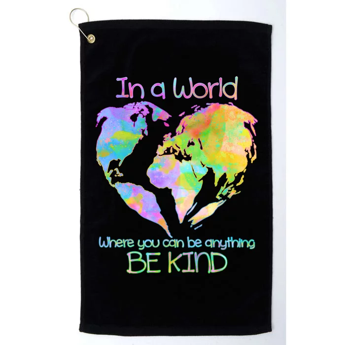 World Full Of Love Be Kind Platinum Collection Golf Towel