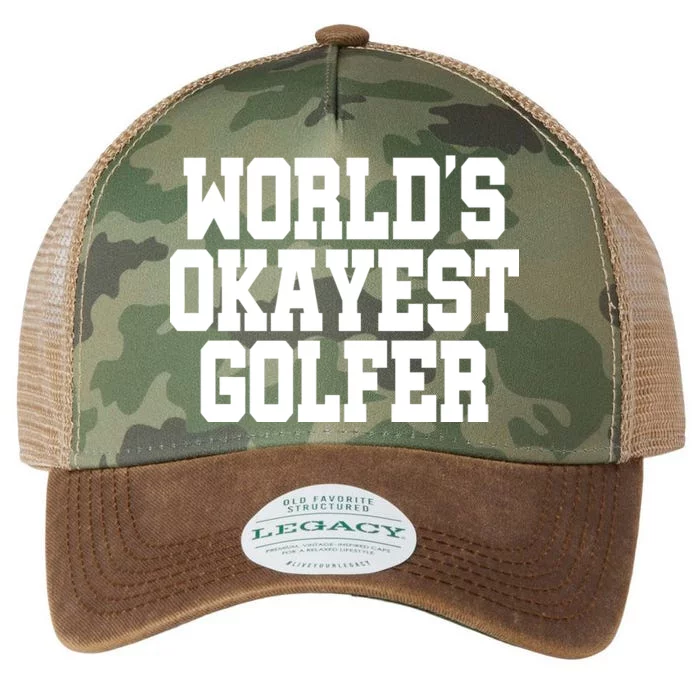 World Okayest Golfer Legacy Tie Dye Trucker Hat