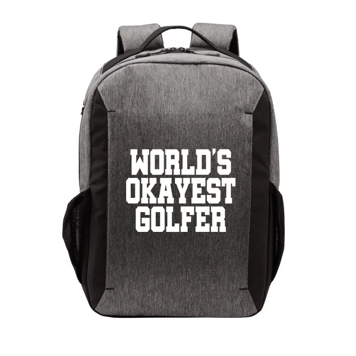 World Okayest Golfer Vector Backpack