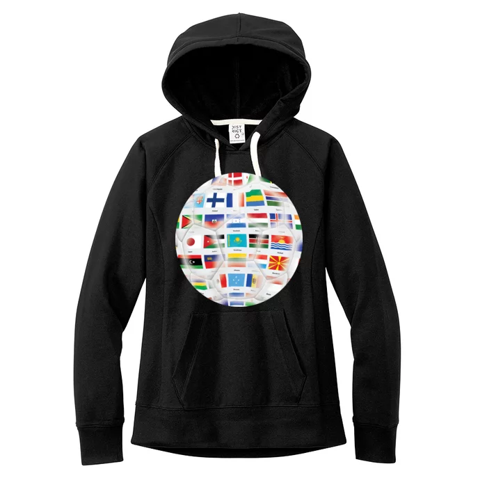 World Soccer Ball Women's Fleece Hoodie