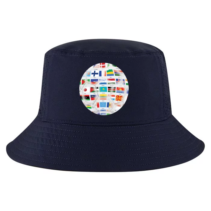 World Soccer Ball Cool Comfort Performance Bucket Hat