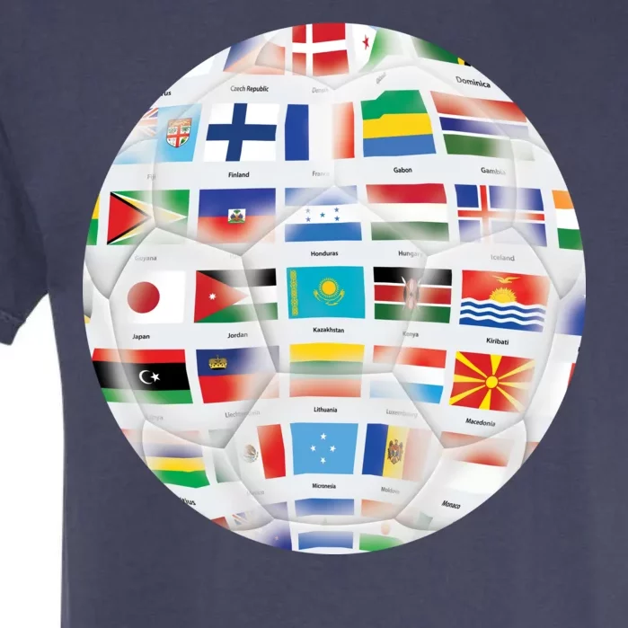 World Soccer Ball Garment-Dyed Heavyweight T-Shirt