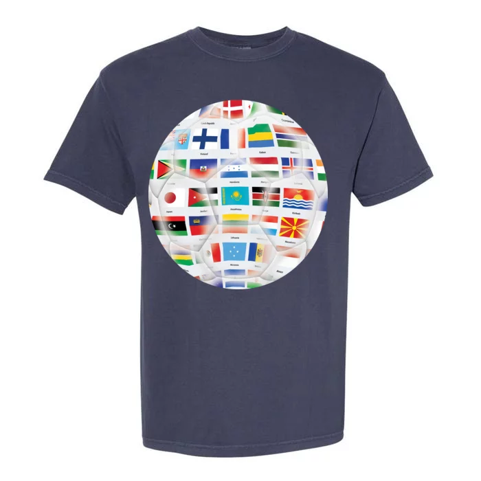 World Soccer Ball Garment-Dyed Heavyweight T-Shirt