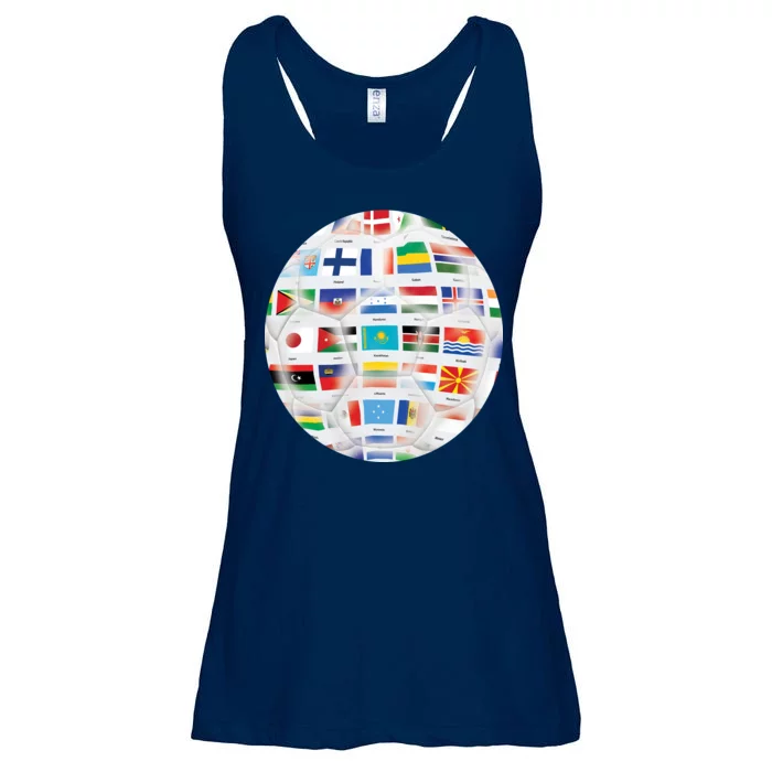 World Soccer Ball Ladies Essential Flowy Tank