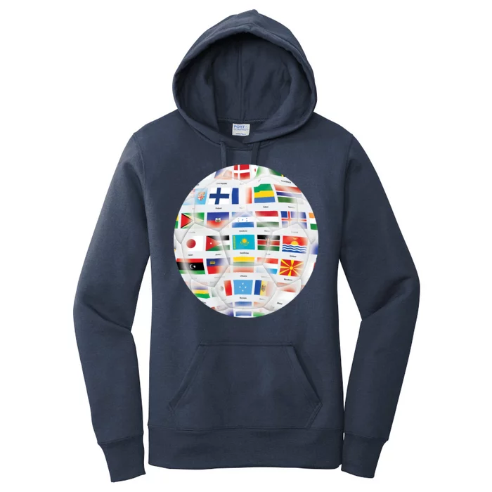 World Soccer Ball Women's Pullover Hoodie