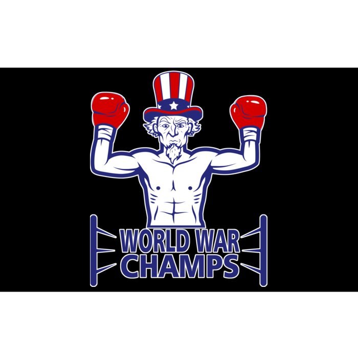 World War Champs Uncle Sam Bumper Sticker