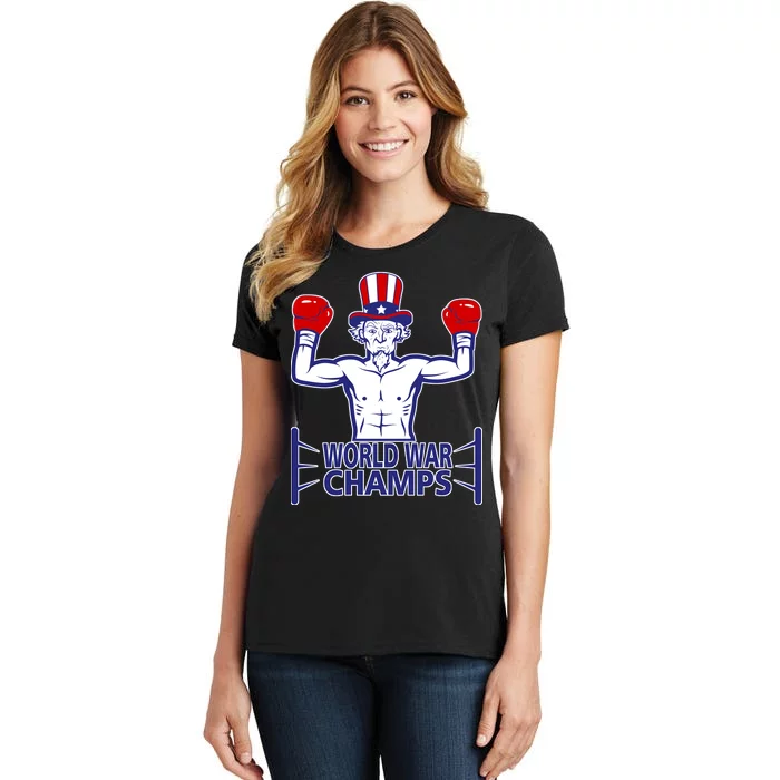 World War Champs Uncle Sam Women's T-Shirt