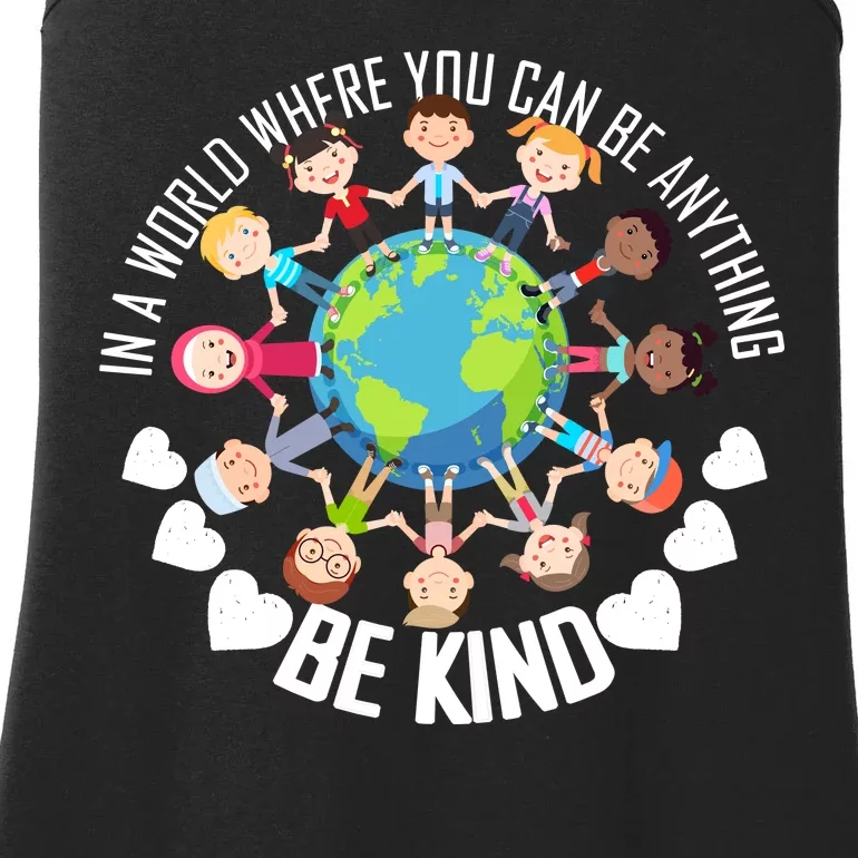 World Where You Can Be Kind Anti-Bullying Ladies Essential Tank