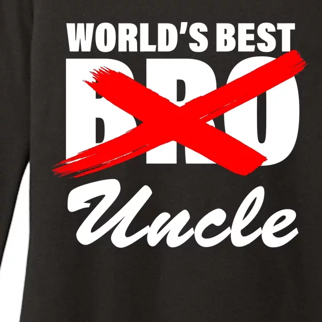 Worlds Best Bro (Uncle) Funny Womens CVC Long Sleeve Shirt