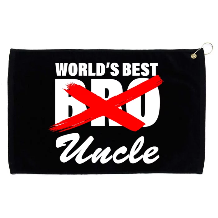 Worlds Best Bro (Uncle) Funny Grommeted Golf Towel