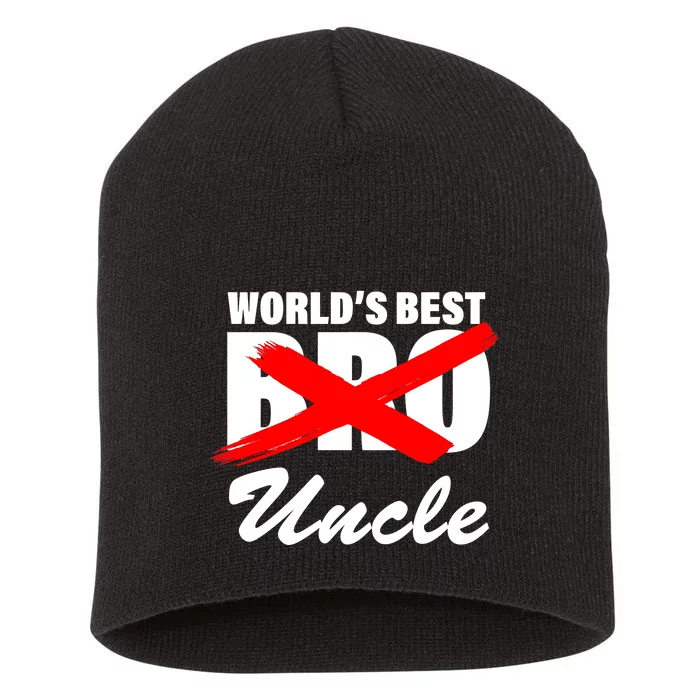 Worlds Best Bro (Uncle) Funny Short Acrylic Beanie