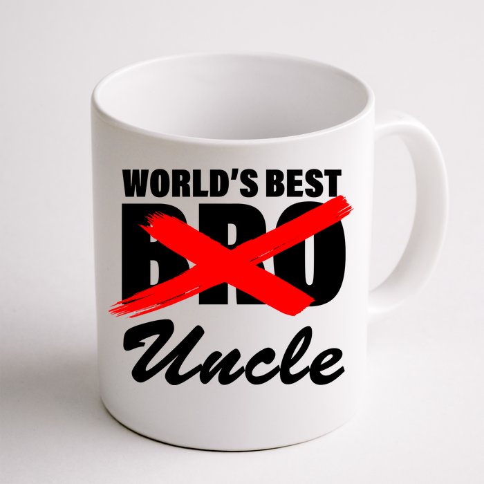 Worlds Best Bro (Uncle) Funny Front & Back Coffee Mug