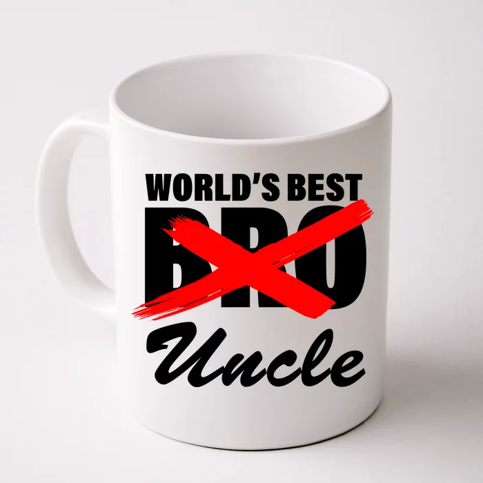 Worlds Best Bro (Uncle) Funny Front & Back Coffee Mug