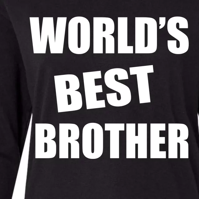 World's Best Brother Womens Cotton Relaxed Long Sleeve T-Shirt