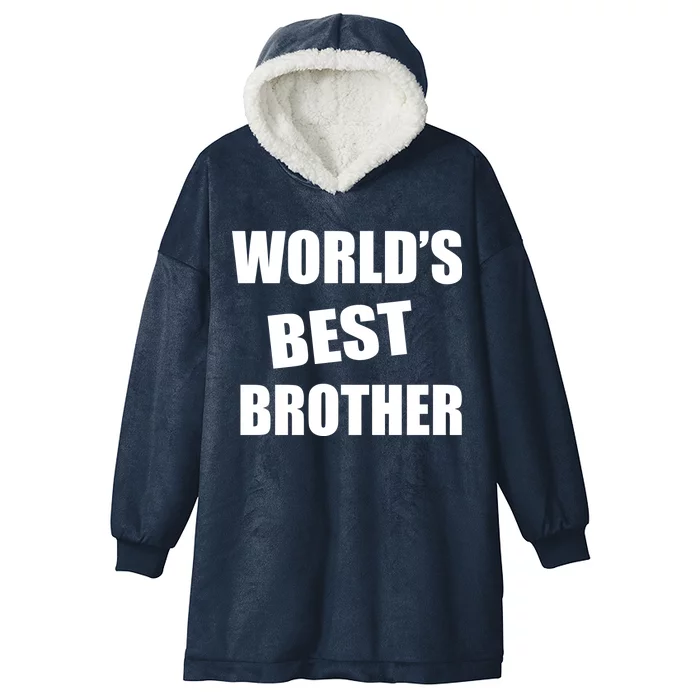 World's Best Brother Hooded Wearable Blanket