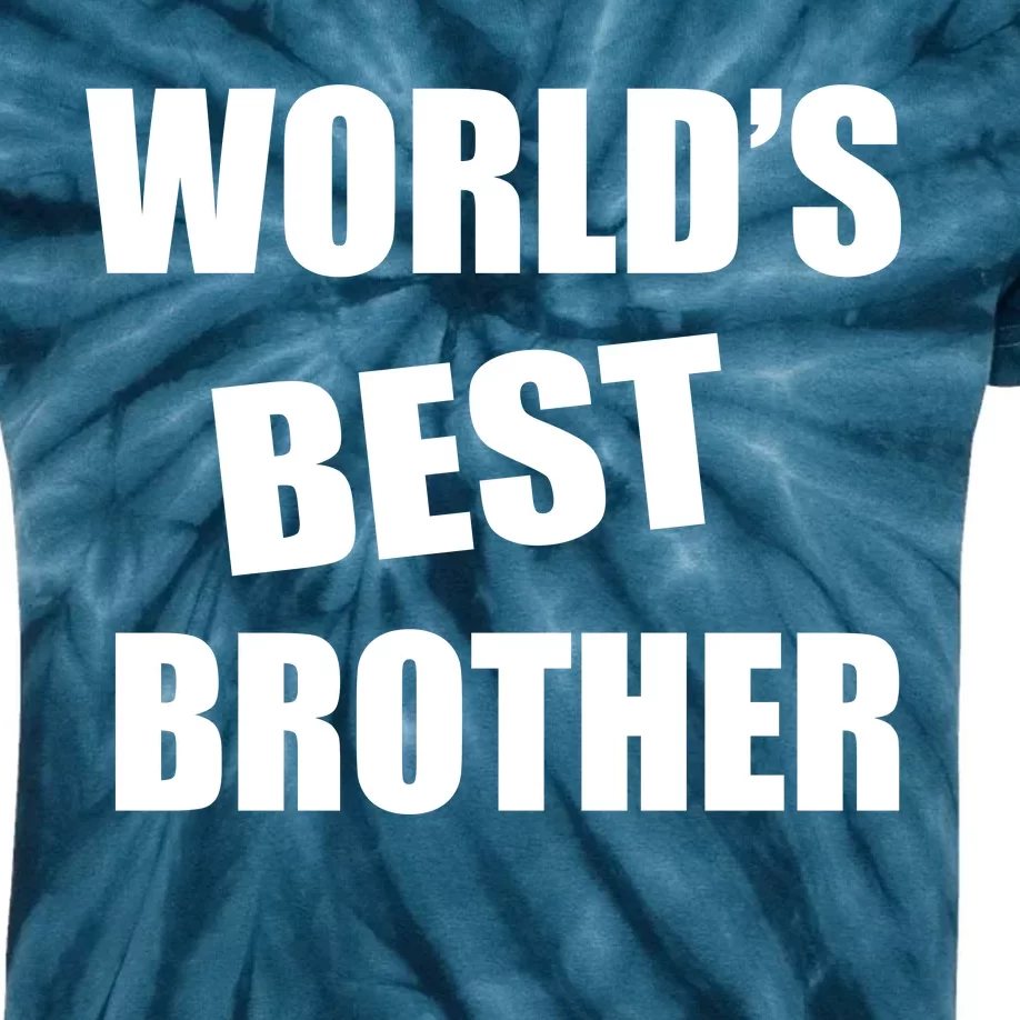 World's Best Brother Kids Tie-Dye T-Shirt