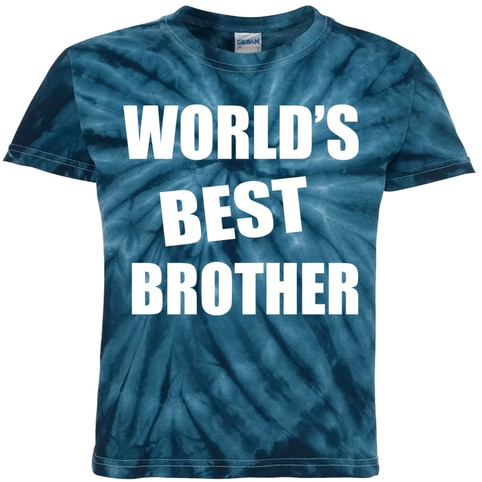 World's Best Brother Kids Tie-Dye T-Shirt