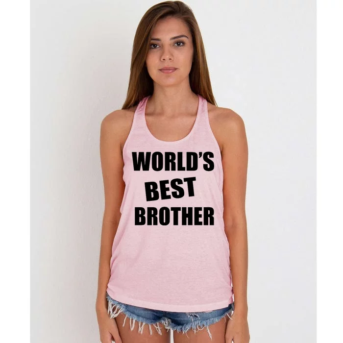 World's Best Brother Women's Knotted Racerback Tank